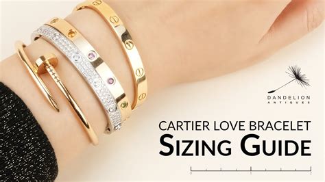 cartier love bracelet for men|cartier love bracelet size chart.